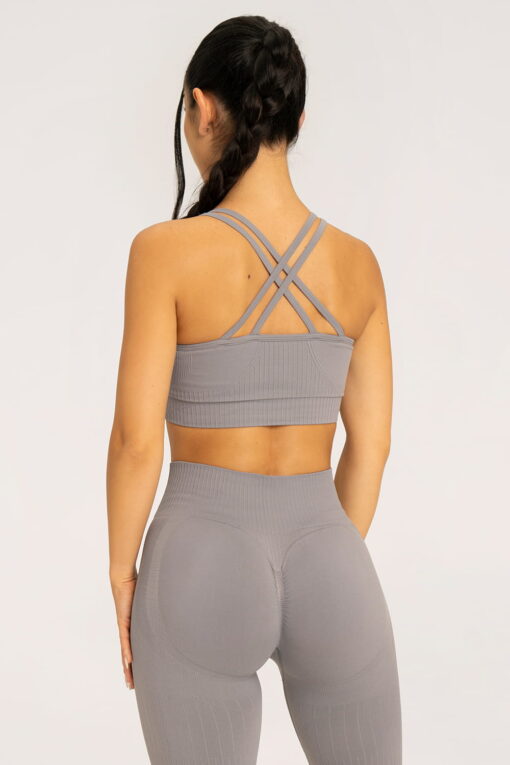 gymglamour sportine liemenele ghost grey