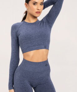 gym glamour rashguard seamless dark blue