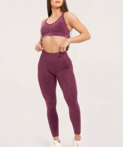 gym glamour tampres seamless deep push up cherry