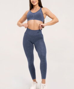 gym glamour tampres seamless deep push up dark blue