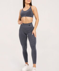 gym glamour tampres seamless deep push up dark grey