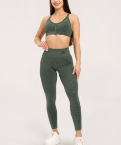 gym glamour tampres seamless deep push up green