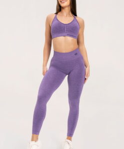 gym glamour tampres seamless deep push up violet