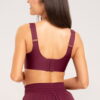 sportine liemenele gym glamour court burgundy