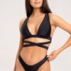 Gym glamour liemenele cross wrap black