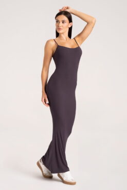 gym glamour suknele maxi flexi mocha