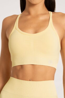 gym glamour push up liemenele sportui butter yellow
