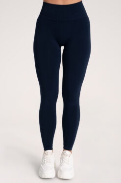 Dark Blue Second Skin Push up tamprės