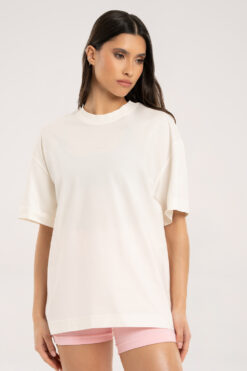 White Oversize Classic marškinėliai