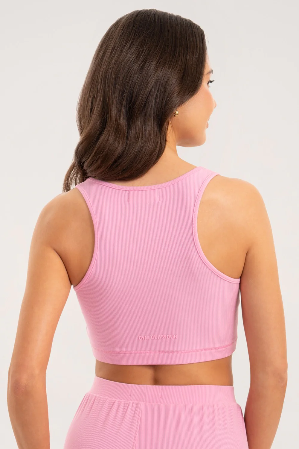 Light Pink Casual Crop top - Image 3